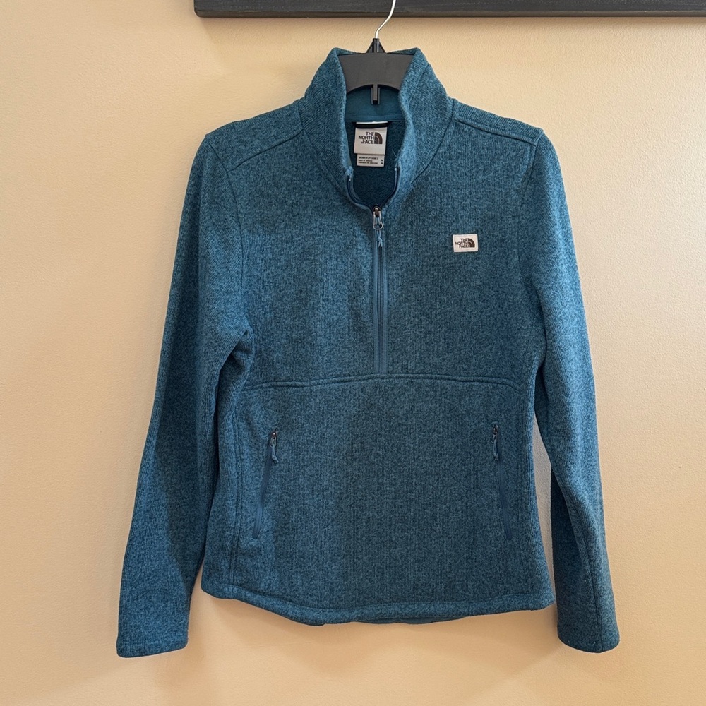 The North Face Women's Teal Half-Zip Sweater